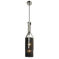 Fermont 6 Light Stain Nickel And Pearl Black Mini Pendant