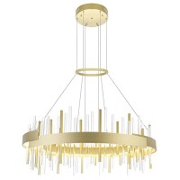 Millipede 32 In Led Satin Gold Chandelier