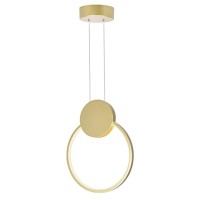 Pulley 10 In Led Satin Gold Mini Pendant