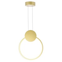 Pulley 12 In Led Satin Gold Mini Pendant