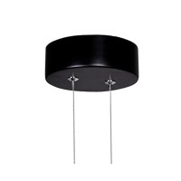 Pulley 8 In Led Black Mini Pendant