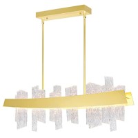 Guadiana 39 In Led Satin Gold Chandelier