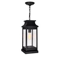 Milford 1 Light Outdoor Black Pendant