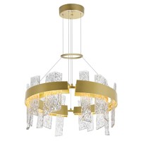 Guadiana 24 In Led Satin Gold Chandelier