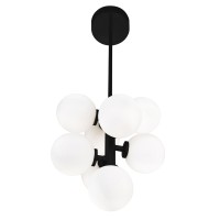 Arya 8 Light Pendant With Black Finish