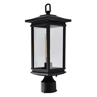 Oakwood 1 Light Outdoor Black Lantern Head