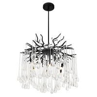 Anita 6 Light Chandelier With Black Finish