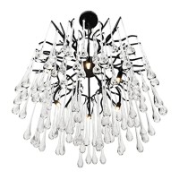 Anita 6 Light Chandelier With Black Finish