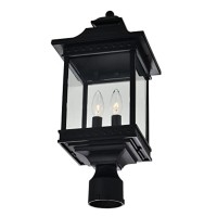 Cleveland 2 Light Black Outdoor Lantern Head