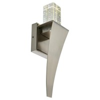 Catania Led Integrated Satin Nickel Wall Light