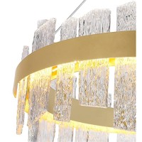 Guadiana 32 In Led Satin Gold Chandelier