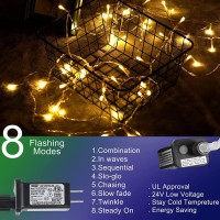 Christmas Decorations Star String Lights, 320 Leds Outdoor Waterfall Tree Lights With 13