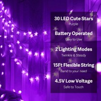 Star Lights Star String Lights 15 Ft 30 Led Halloween Lights Battery Operated Indooroutdoor Twinkle Fairy Lights Bedroom Decor