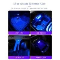 Wireless touch car interior lights Brand MOKITO Product parameters Material led Input voltage 5V Battery capacity 120mA Number of lights Beads 4 Products include 4pcs car lights USB charging cable Magnet Mounting Device