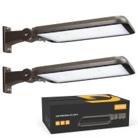 Demilare 300W Led Parking Lot Light Adjustable Arm Mount 2Pack 45000Lm Dusk To Dawn Photocell Shoebox Lights Outdoor 5000K Ip65