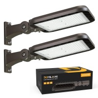 Demilare 200W Led Parking Lot Light With Dusk Dawn Photocell 30000Lm150Lmw Shoebox Lights Adjustable Arm Mount Outdoor Ip65 W