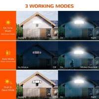 Jjc 4600Lm 3Cct Selectable Led Security Lights Motion Sensor Flood Light Outdoor 40W300W Equiv 5000K4000K3000K Adjustable C