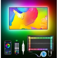 Led Lights For Tv Led Backlight, 9.84Ft Rgb Led Strip Lights For Tv Lights Behind, Maticod Usb Led Light Strip For 32-43In Tv, Bluetooth App Control Music Sync Strip Lighting For Christmas Decorations