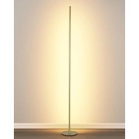 Modern Floor Lamp Led Standing Corner Lamp Gold Decor Contemporary Metal Floor Lamp For Living Room Bedrooms With Remote Touch