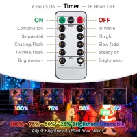 Sukesou Battery String Lights Outdoor 33Ft 100 Led Fairy Lights For Indoor Outdoor Waterproof With Remote Timer 8Modes Battery Operated Christmas Lights For Outside Party Garden Christmas Tree D