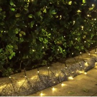 Solar Net Halloween Lights Orange 300 Led Net Lights Outdoor Mesh Lights Waterproof 19 Modes Solar Powered Wrap Tree Lights Fo