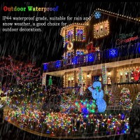 Knonew 403Ft 1000 Led String Lights Outdoor Christmas Lights 8 Modes & Timer Fairy Light Plug In Waterproof Led String Lights For Xmas Yard Tree Wedding Party Holiday Decorations (Multicolor)