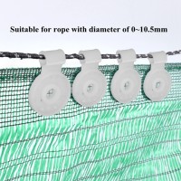 Topincn 20Pcs Sun Shade Net Clip, Round Shade Cloth Clips Shade Netting Fabric Accessories For Sun Shade Greenhouse Outdoor Garden