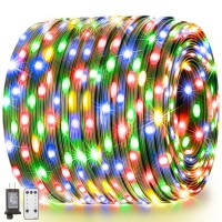 Yilinm Christmas Lights Outdoor 1000 Led 405Ft Green Wire Waterproof Christmas Tree Lights With Remote & Timer 8 Modes For Xmas Tree House Garden Yard Party Decorations(Multicolor)