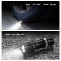 Wurkkos Ts10 V2 Pocket Edc Flashlight Rechargeable Mini Flashlight 3Pcs Main 90Cri Leds Output 11400Lumen Brightness And 3Pcs