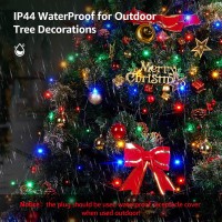 Christmas Tree Lights Christmas Lights Outdoor Indoor 400Led 9.84Ft 10 Lines Christmas Lights With 8 Modes And Timer, Fairy Tree Lights For Wedding Home Party 6Ft - 9Ft Xmas Tree Decor(Multicolor)