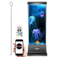 Calover Gifts For Kids Boy Girl Men Women Birthday Christmas Thanksgiving All Holiday Jellyfish Lamp With Music Bluetooth Speaker Table Sensory Night Mood Light