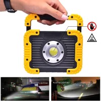 Yxqua Rechargeable Work Light 30W Led Portable Flood Light Super Bright Ip65 Waterproof With Usb Power Bank 180 Adjustable Sta