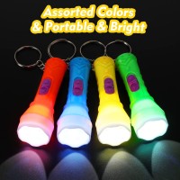 Mini Flashlight Keychain Assorted Colors Mini Toy Flashlight Small Party Flashlight Tiny Led Flashlight For Kids Adults Hiking C