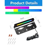 Teekuv 4 Pack 7 Inch Bt Rgb Led Hardscape Lighting 28W Smart Retaining Wall Lights 16 Million Colors 2700K6500K Ip65 Waterpr