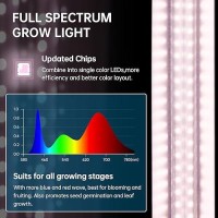 Barrina Led Grow Lights Full Spectrum 180W6 X 30W 1000W Equivalent 3Ft Grow Light Strips T8 Grow Light Bulbs Plant Light