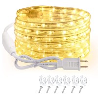 Afirst Led Rope Lights Outdoor 18Ft - Warm White Fairy Lights Connectable Ip65 Waterproof Outdoor Strip Lights For Home Decor, Garden, Bedroom, Patio, Christmas Decoration