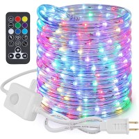 Afirst Rgb Rope Lights Outdoor 18Ft - Remote Control Colored Fairy Lights Connectable Ip65 Waterproof Rgb Strip Lights For Home Decor, Garden, Bedroom, Patio, Holiday Decoration