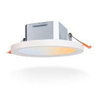 Foxlux 4 Pack 6 Inch 5Cct Led Recessed Lighting, 12W Dimmable Ceiling Light 850Lm, Canless Light 2700K/3000K/3500K/4000K/5000K 5 Color Temperatures Selectable 3In1 Downlight 3 Installation Methods