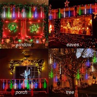 Aokudoni Christmas Lights 16 Inch 40 Cm Meteor Shower Rain Lights Christmas Decorations Outdoor Yard Christmas Lights Outdoo