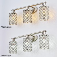 3 Light Bathroom Light Fixtures Modern Farmhouse Vanity Light Brushed Nickel Bathroom Lights Over Mirror Crystal Vanity Lightin