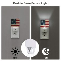 Aieefun Set Of 2 Night Lights Vintage Flag Auto Sensor Led Dusktodawn Night Lamp Plugin Indoor Home Decorative For Adult