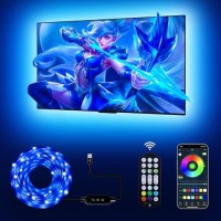 Daymeet Tv Led Lights, Led Lights For Tv Led Backlight For 32-60 Inch, 9.8 Ft Tv Led Light Strip,Rgb Color Changing Led Tv Light With Remote, Music Sync Bluetooth App Control Usb Powered