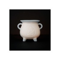 Material Ceramic Width 512in Depth 413in Height 394in Design Cauldron Pentagram Suitable for Diluted Fragrance Oil Wax Melts Please Note Fragrance Oil And Melts Are Not Included Packaging Boxed Polyfoam