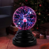 Flashmen Plasma Ball Science Toy For Kids Touch Sensitive Plasma Globe Decorative Lamp Novelty Toy Halloween Christmas 3 Inch