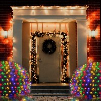 21Ft X 5Ft 360 Led Colorful Christmas Net Lights 8 Modes Connectable Outdoor String Lights For Yard Garden Party Decor