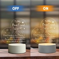 Friendship Gifts For Women Friends Engraved Night Light Best Friend Birthday Gifts Unique Present For Bff Bestie Girls Fr