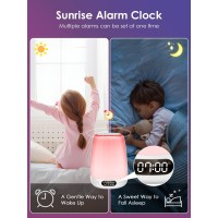 One Fire Sound Machine Baby Night Light For Kids Smart Apptouch Night Light For Baby Nursery 48 Rgb Colors Nursery Lamp Blueto