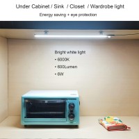 Iksace Led Motion Sensor Under Cabinet Lighting 17 Inch Usb Plug In Led Closet Light Bar Under Counter Lights Night Light For K