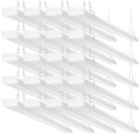 Faithsail 20 Pack 4Ft Led Shop Light 40W Led Utility Light With Plug 4000 Lm 4000K 48 Inch Led Garage Light With Hanging Cha