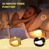 Augot lying flat duck night light is made of BPAfree washable highquality silicone the surface is soft and smooth comfortable to touch safe to use with warm and soothing dimmable light ideal for use in bedrooms dorms apartments Perfect gift for kids boys 